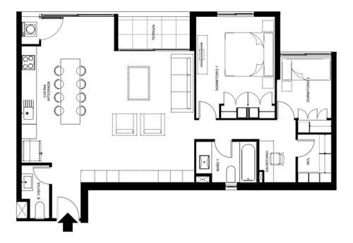 Venta Departamento O 2D 2B 1E 1B Sebasti&aacute;n Elcano - Las Condes