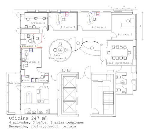 Arriendo Oficina O 3B 3E 1B Pedro de Valdivia - Providencia