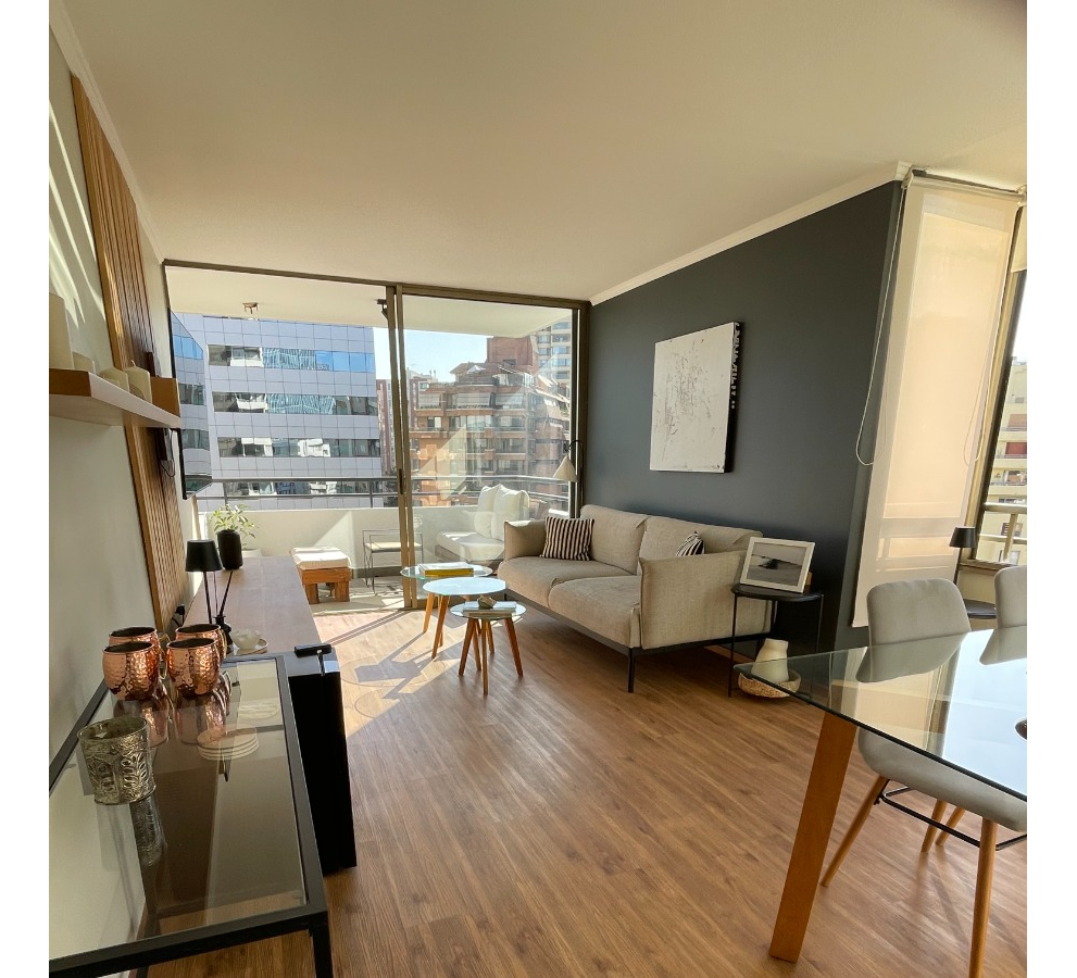 Arriendo Departamento NO 2D en suite 2B 1E Metro Escuela Militar - Las Condes