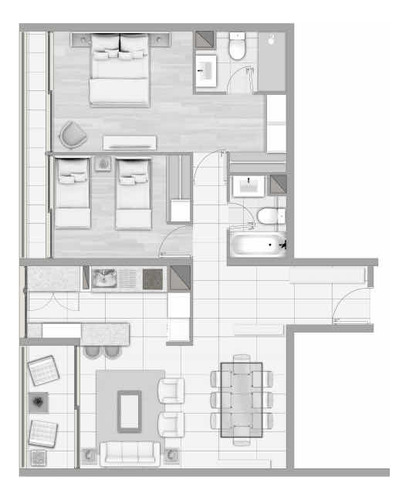 Venta Departamento P 2D en suite 2B 2E 1B Campus Oriente - Providencia