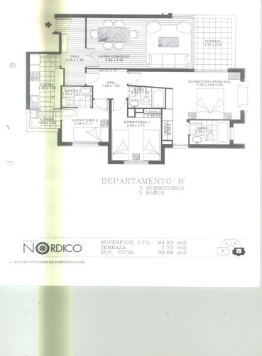 Arriendo Departamento NO 3D en suite 3B 1E 1B Metro Manquehue - Apumanque - Las Condes