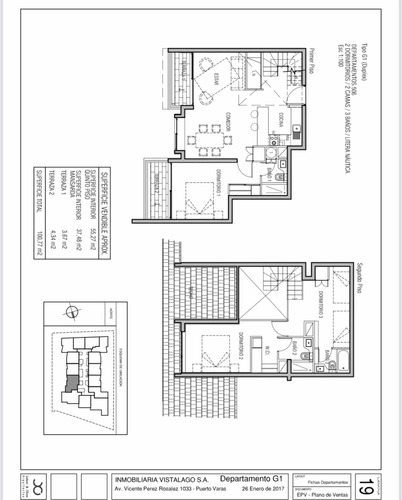 Venta Departamento 3D 3B 1E Puerto Chico - Puerto Varas