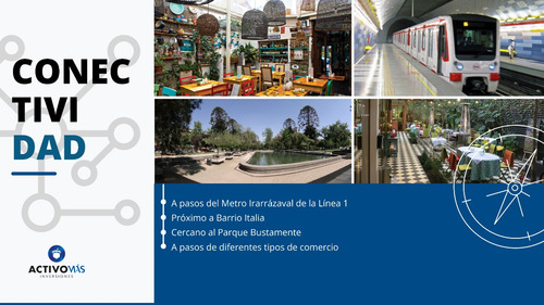 Venta Departamento S 1D 1B Metro Irarr&aacute;zaval - &Ntilde;u&ntilde;oa