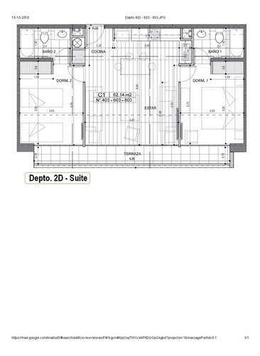 Arriendo Departamento P 2D en suite 2B 1E 1B Campus Oriente - Providencia