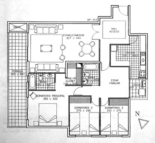 Venta Departamento NP 3D en suite Walk-in cl&oacute;set 2B 1E 1B Estadio Croata - Vitacura