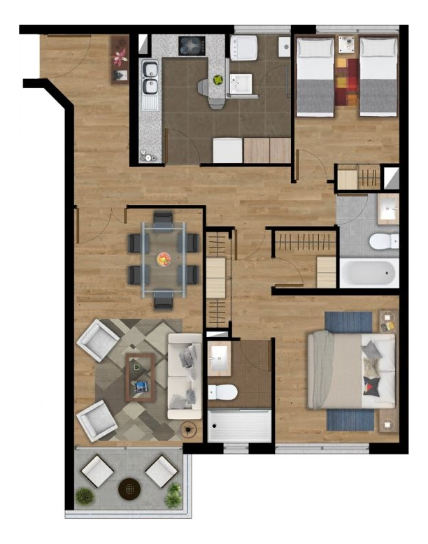 Arriendo Departamento S 2D 2B 1E 1Bd Diego de Almagro - &Ntilde;u&ntilde;oa