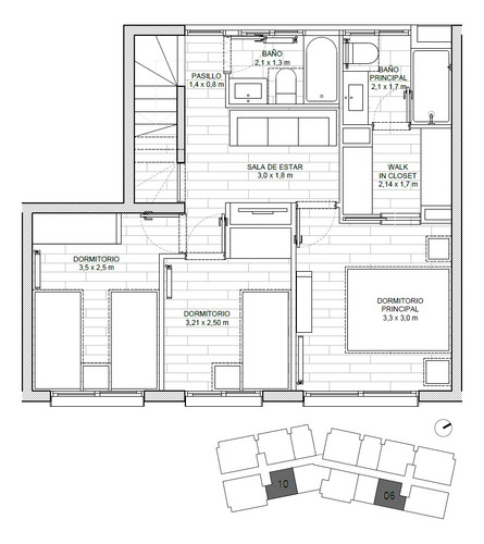 Venta Departamento SO 3D en suite Walk-in cl&oacute;set 3B 2E 1B Metro Bilbao - Providencia