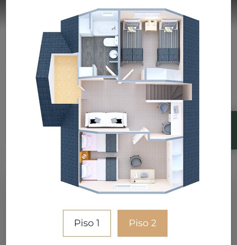 Venta Casa 3D en suite Walk-in cl&oacute;set 3B 3E 1B  - Puerto Varas