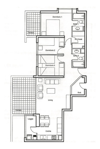 Arriendo Departamento NP 3D en suite Walk-in cl&oacute;set 2B 2E 2B Sebasti&aacute;n Elcano - Las Condes