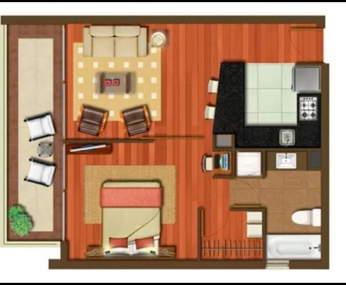 Arriendo Departamento NP 1D en suite Walk-in cl&oacute;set 1B 1E 1B Mall Sport - Las Condes