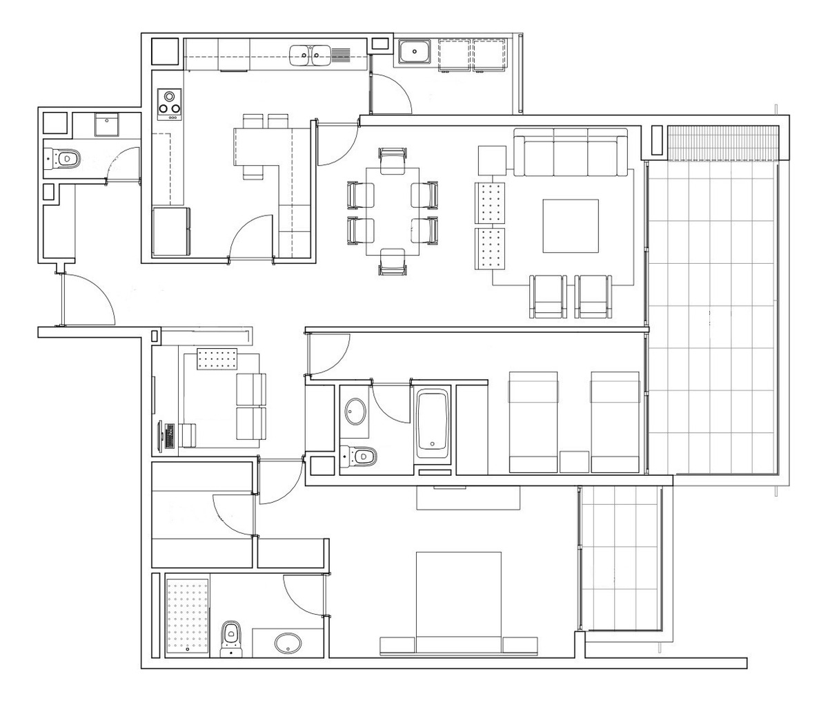 Venta Departamento N 2D en suite Walk-in cl&oacute;set 3B 2E 1Bd La Dehesa - Lo Barnechea