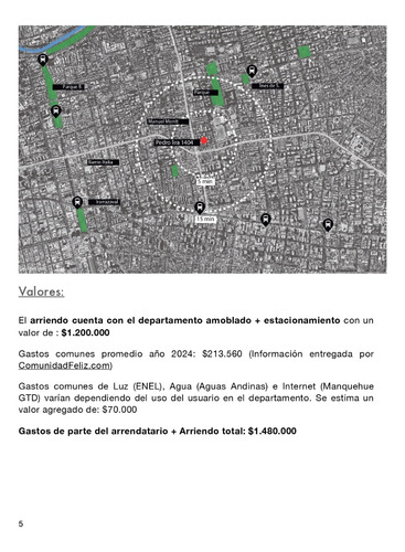 Arriendo Departamento S 2D en suite Walk-in cl&oacute;set 2B 1E In&eacute;s de Su&aacute;rez - Providencia
