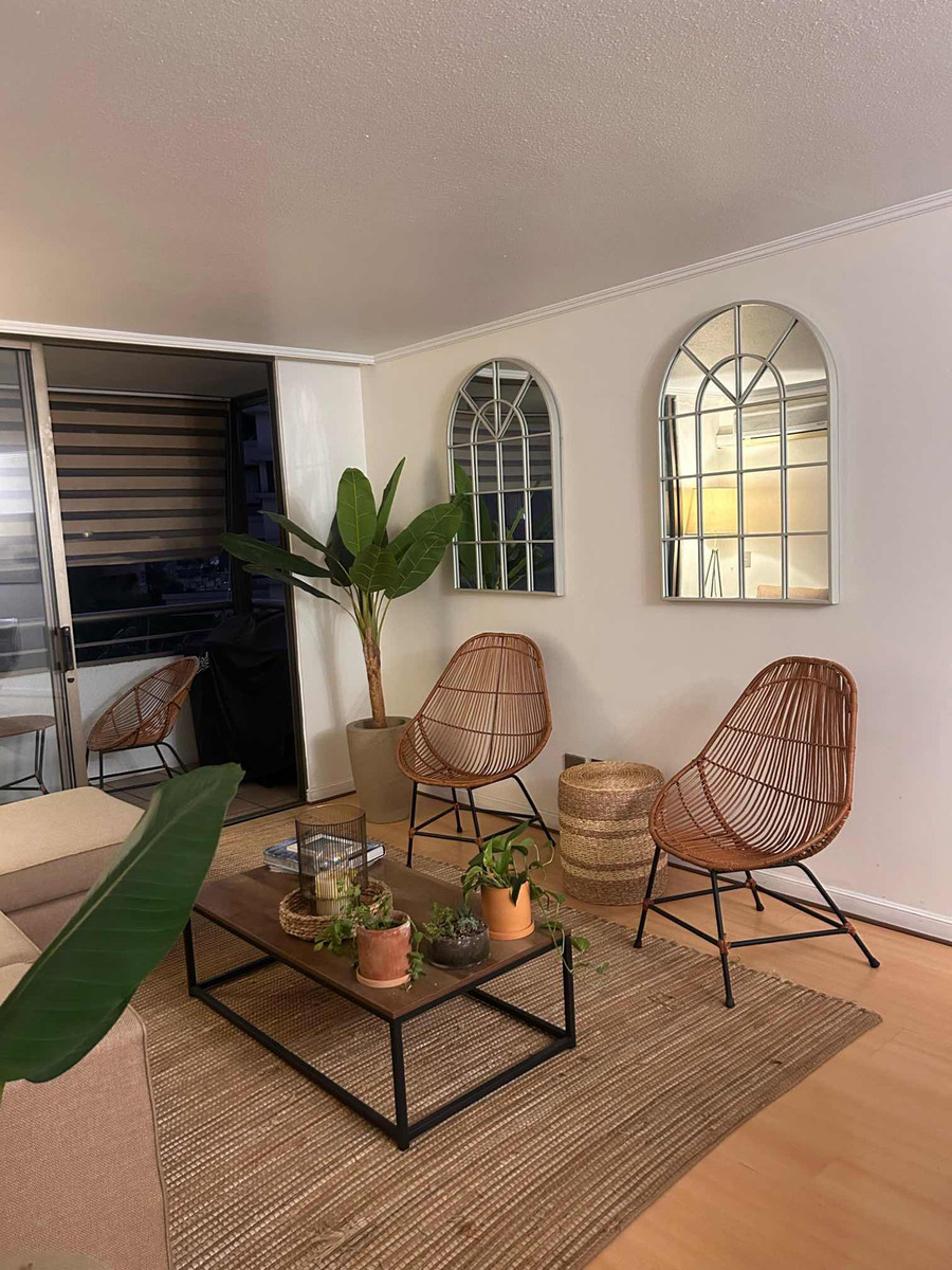 Arriendo Departamento 2D en suite 2B 1E 1Bd Barrio El Golf - Las Condes