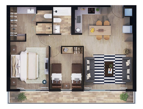 Venta Departamento 2D 2B Metro Sim&oacute;n Bolivar - &Ntilde;u&ntilde;oa