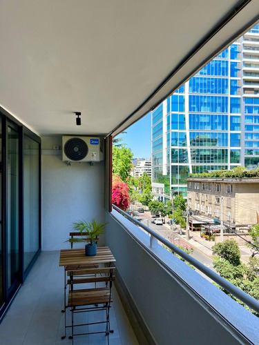 Arriendo Departamento 2D en suite 2B 1E 1B Barrio El Golf - Las Condes