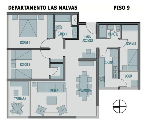 Arriendo Departamento NP 3D Walk-in cl&oacute;set 2B 1E Metro Manquehue - Apumanque - Las Condes