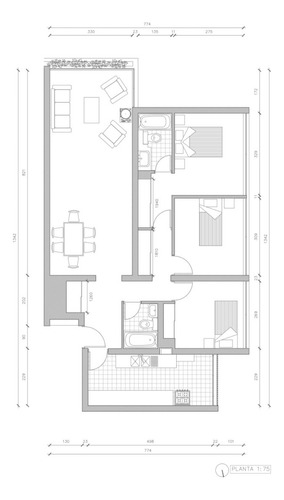 Venta Departamento NP 3D en suite 2B 1E 1B Sebasti&aacute;n Elcano - Las Condes