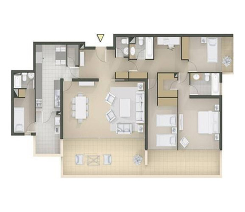 Venta Departamento SP 4D en suite Walk-in cl&oacute;set 4B 3E 1B Vaticano - Las Condes