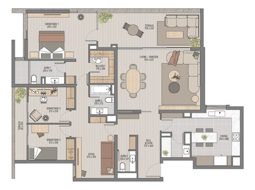 Venta Departamento SP 3D 3B 2E 1B Parque Arauco - Las Condes