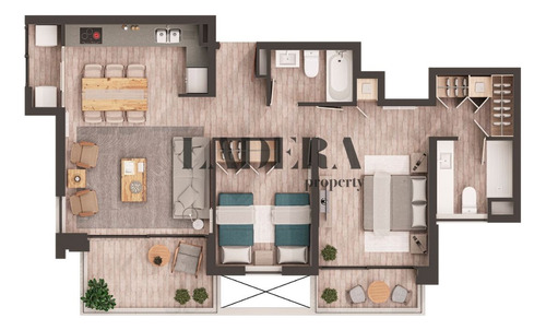 Arriendo Departamento SO 2D en suite Walk-in cl&oacute;set 2B 1E 1B Francisco de Villagra - La Reina