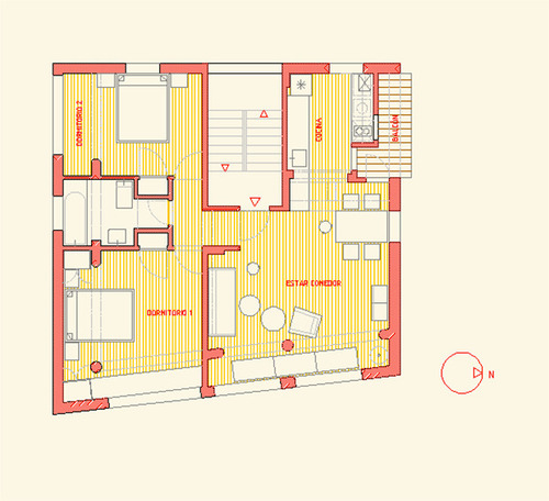 Arriendo Departamento NOSP 2D 1B 1E  - Providencia