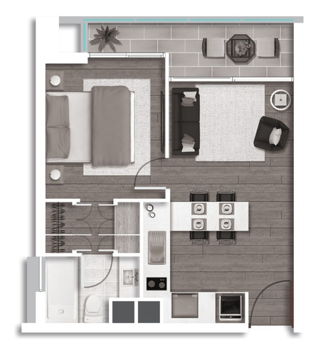 Venta Departamento SO 1D en suite Walk-in cl&oacute;set 1B 1E 1B Plaza Ega&ntilde;a - &Ntilde;u&ntilde;oa