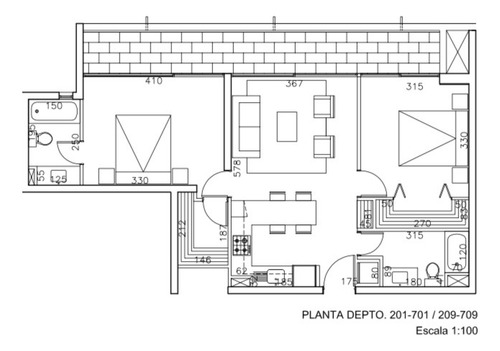 Arriendo Departamento P 2D en suite Walk-in cl&oacute;set 2B 1E 1B  - Providencia