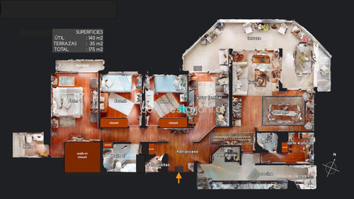 Venta Departamento NP 3D en suite Walk-in cl&oacute;set 2B 2E 1B Alto Las Condes - Las Condes