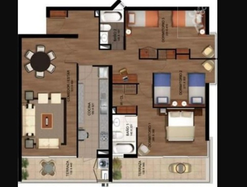 Arriendo Departamento NP 3D en suite Walk-in cl&oacute;set 2B 1E 1B Diego de Almagro - &Ntilde;u&ntilde;oa