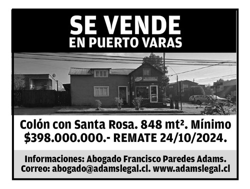 Venta Casa 10D 10B 6E Centro de Puerto Varas - Puerto Varas