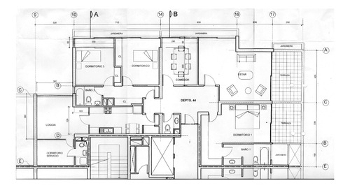 Venta Departamento NO 4D en suite 4B 2E 1B Barrio El Golf - Las Condes