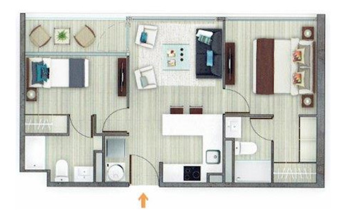 Arriendo Departamento SO 2D en suite 2B 1E 1B Alto Las Condes - Las Condes