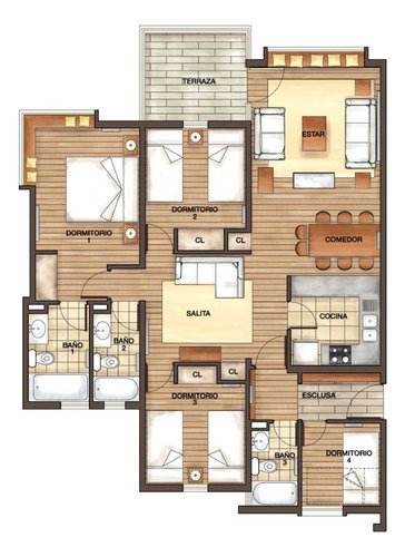 Venta Departamento NO 4D en suite Walk-in cl&oacute;set 3B 1E 1B Centros Invernales - Lo Barnechea