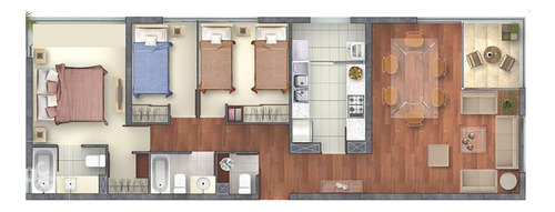 Arriendo Departamento NOSP 3D en suite Walk-in cl&oacute;set 3B 1E 1B Las Lilas - Providencia