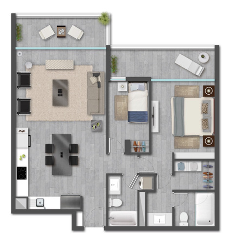 Arriendo Departamento N 2D 2B 1E 1B Parque Juan XXIII - &Ntilde;u&ntilde;oa