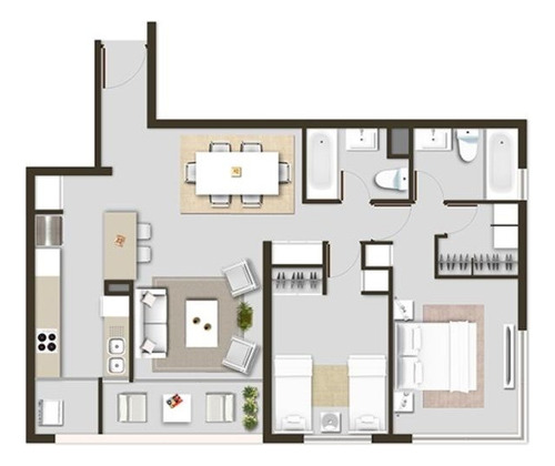 Arriendo Departamento SO 2D 2B 1E 2B Plaza Ega&ntilde;a - &Ntilde;u&ntilde;oa