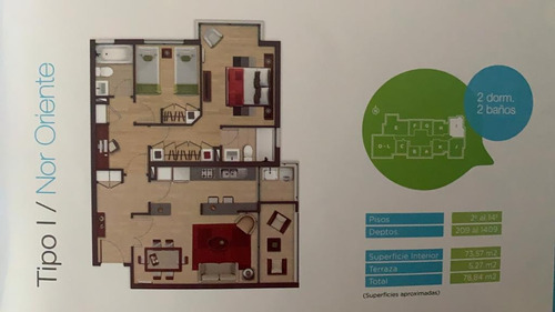 Arriendo Departamento NO 2D en suite 2B 1E 1B Metro Monse&ntilde;or Eyzaguirre - &Ntilde;u&ntilde;oa