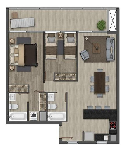 Arriendo Departamento O 2D en suite Walk-in cl&oacute;set 2B 2E 1B Estoril - Las Condes