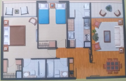 Venta Departamento NO 2D en suite Walk-in cl&oacute;set 2B 2E 1B  - Providencia