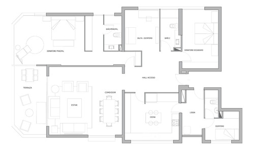 Venta Departamento NP 3D 3B 2E 1B Metro Escuela Militar - Las Condes