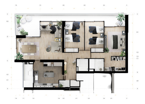 Venta Departamento SP 3D en suite Walk-in cl&oacute;set 3B 2E 1B Barrio El Golf - Las Condes