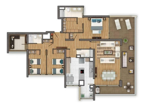 Arriendo Departamento SO 4D en suite Walk-in cl&oacute;set 3B 2E 1B Tabancura - Vitacura