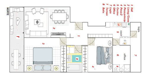 Venta Departamento NP 3D 2B 1E 1B Las Lilas - Providencia